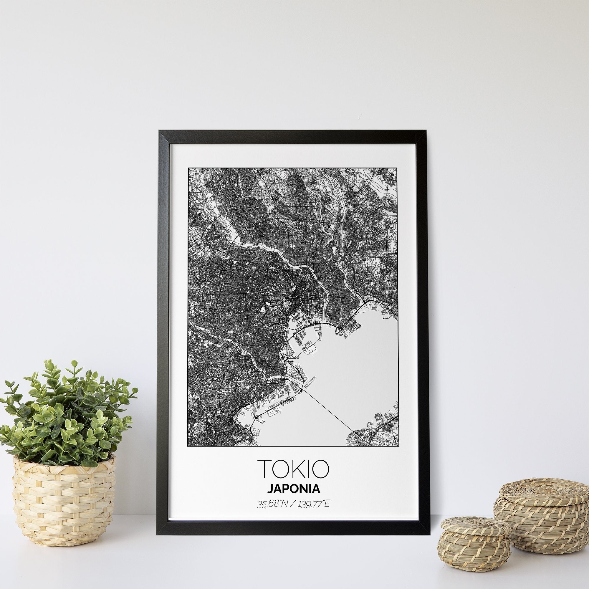 Mapa Miasta Tokio W Ramie (Biała) - Gallart.pl