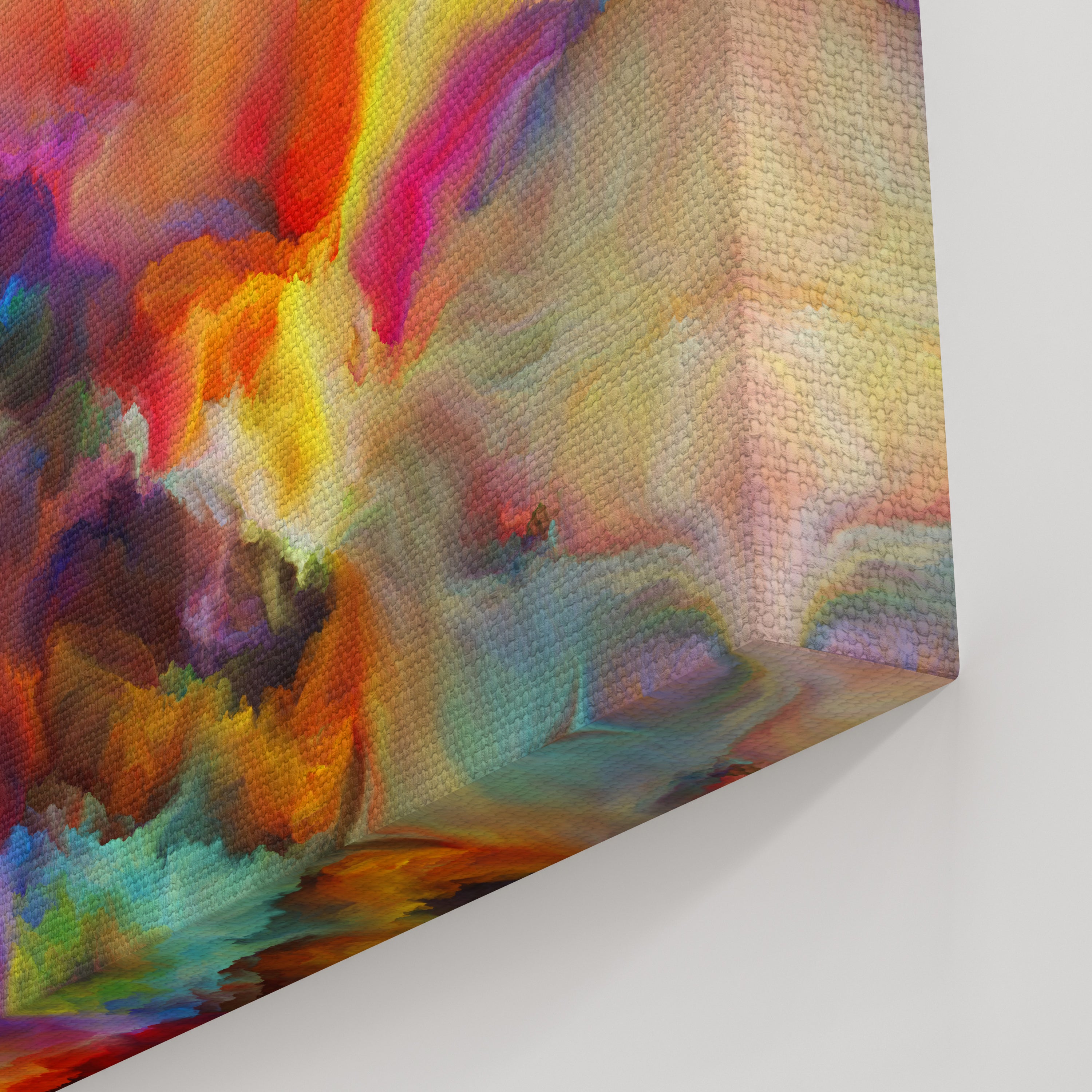 Foto obraz na płótnie - Abstrakcja, kolorowe chmury (kolorowy)