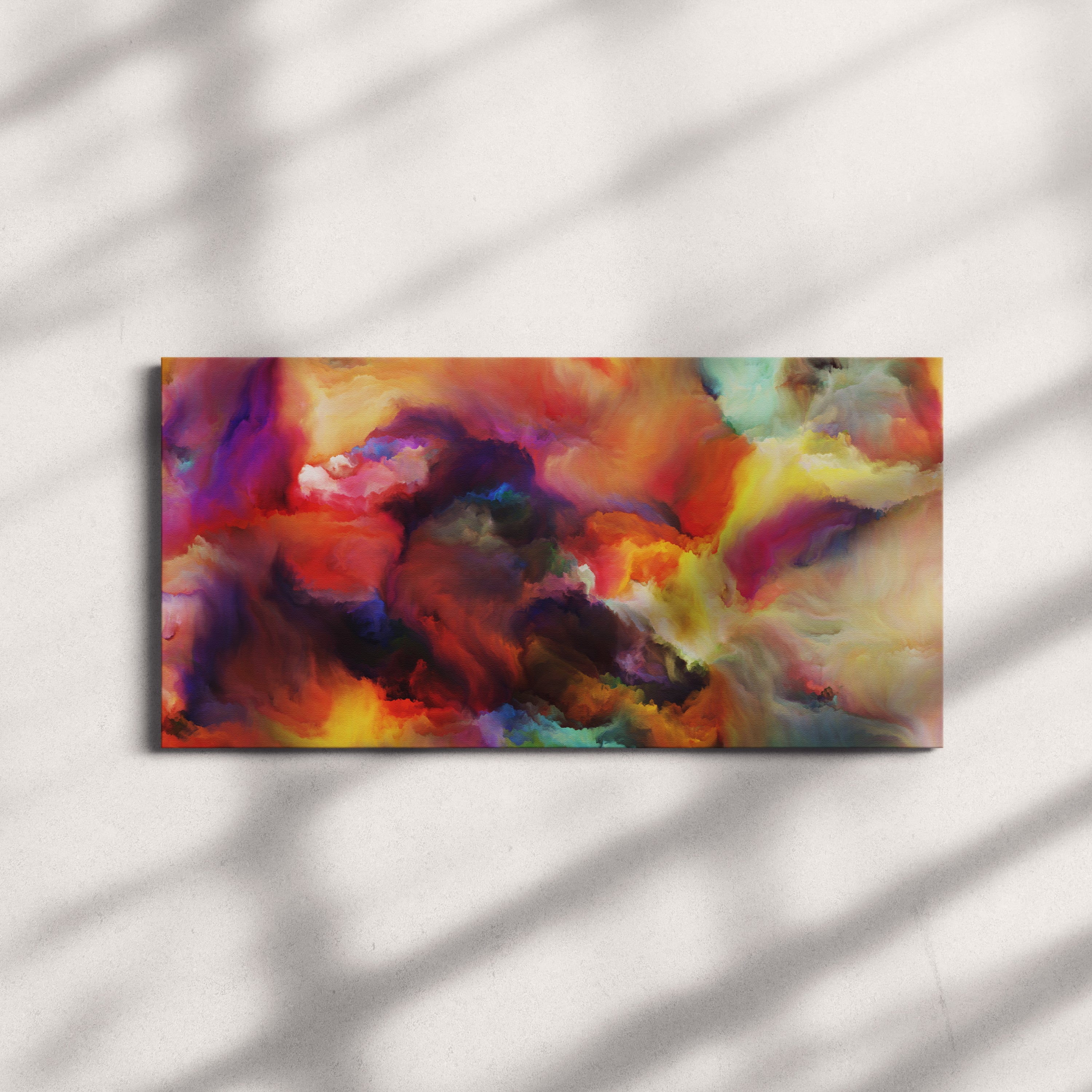 Foto plátno tisk - abstrakce, barevné mraky (barevné) \ t