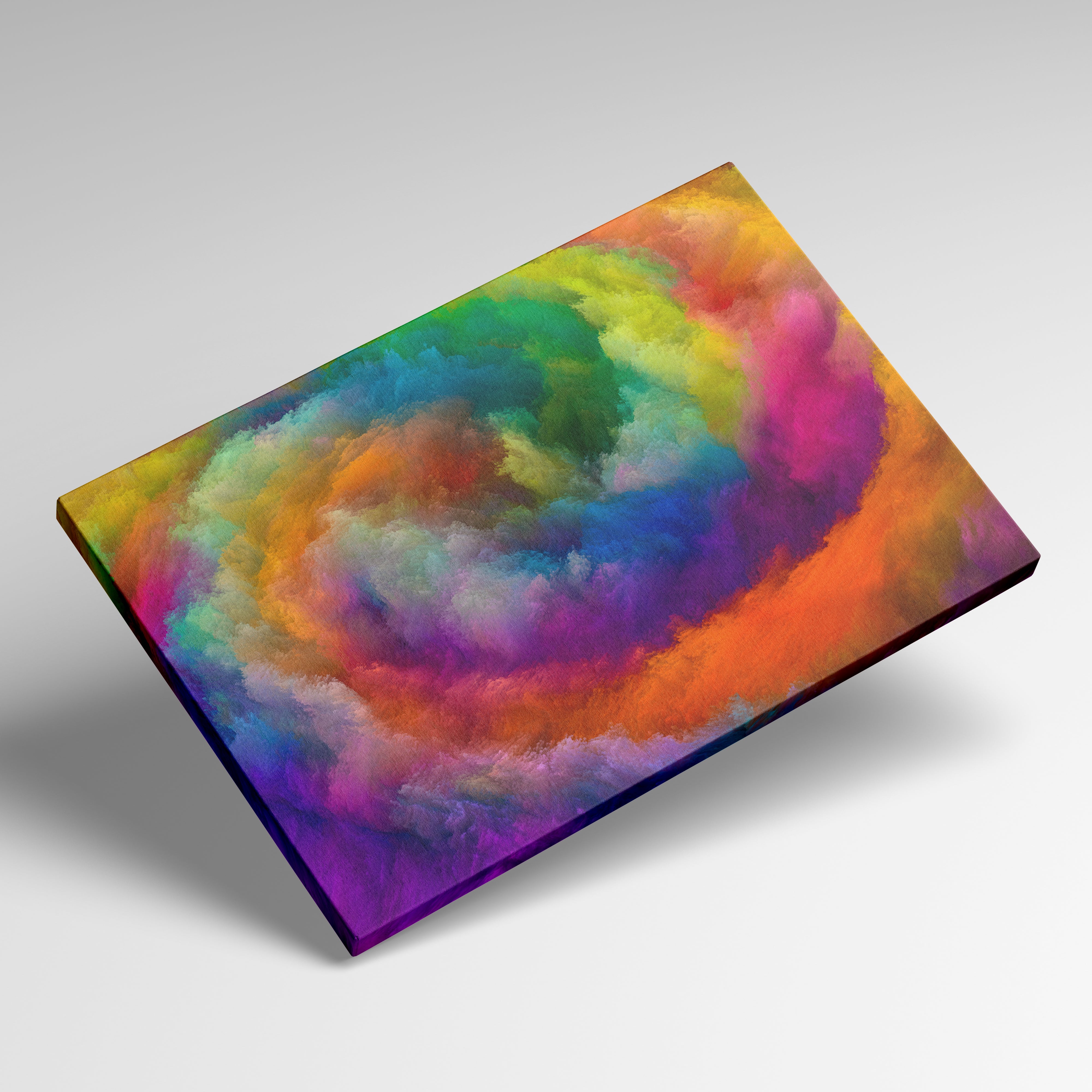 Foto Canvas print - abstraction, multi-colored tornado (colorful)