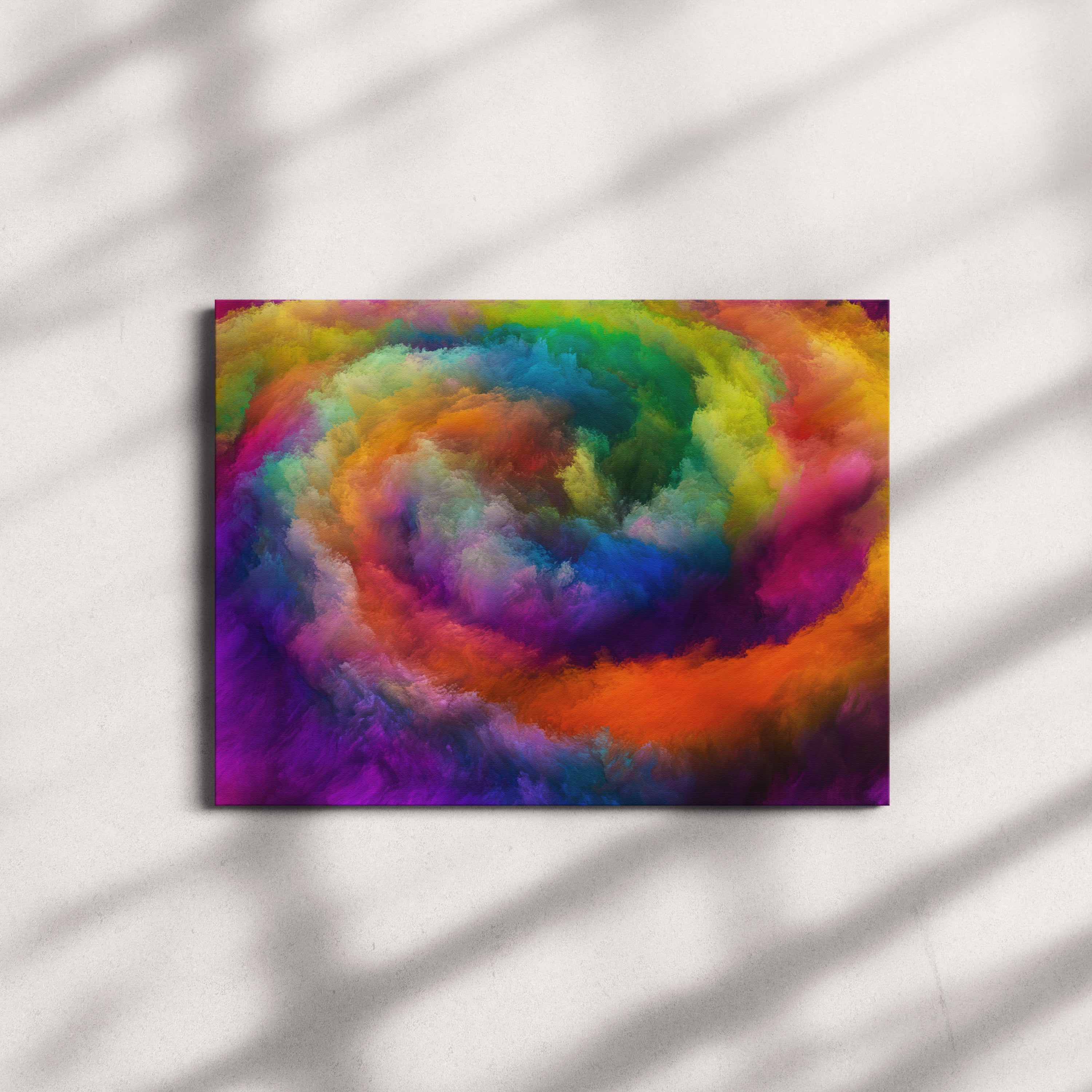 Foto vászon nyomtatás - absztrakció, többszínű tornádó (színes)