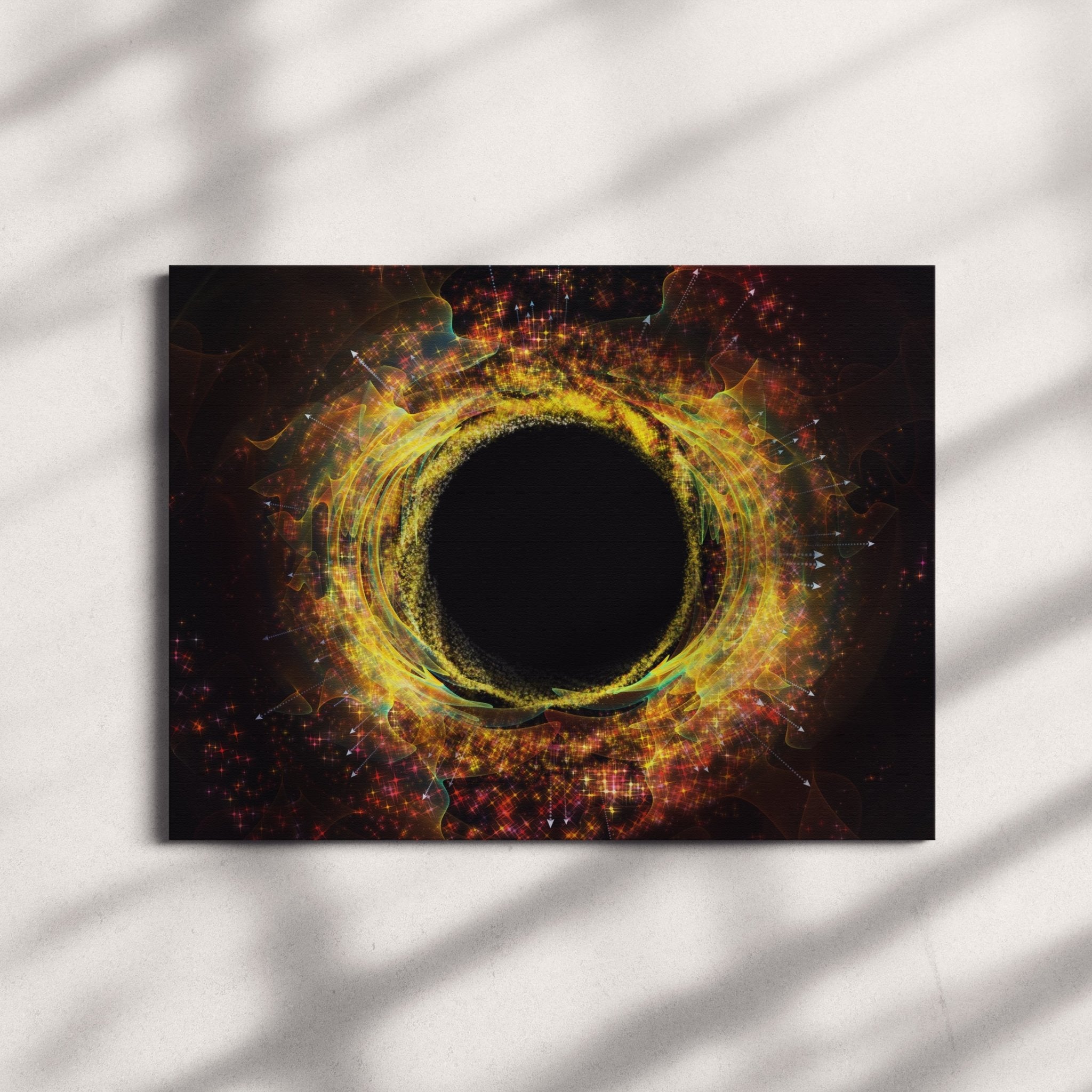 Foto obraz na płótnie - Abstrakcja, czarna dziura (stonowany) - Gallart.pl