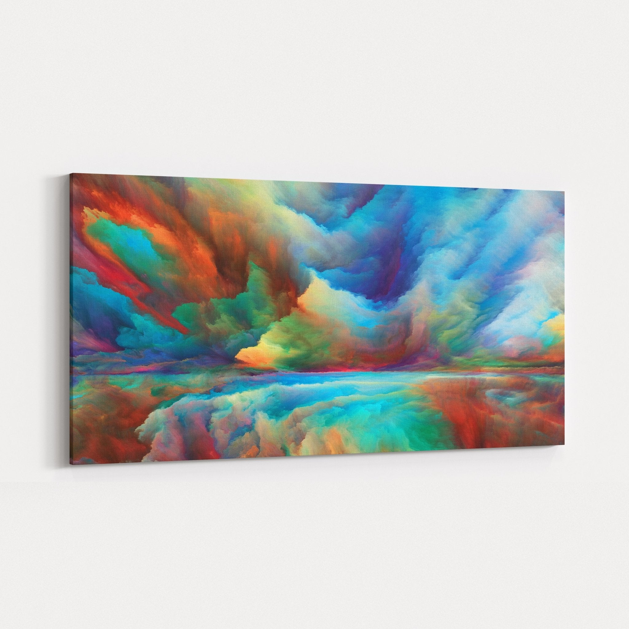 Foto obraz na płótnie - Abstrakcja, plejada barwnych chmur (kolorowy) - Gallart.pl