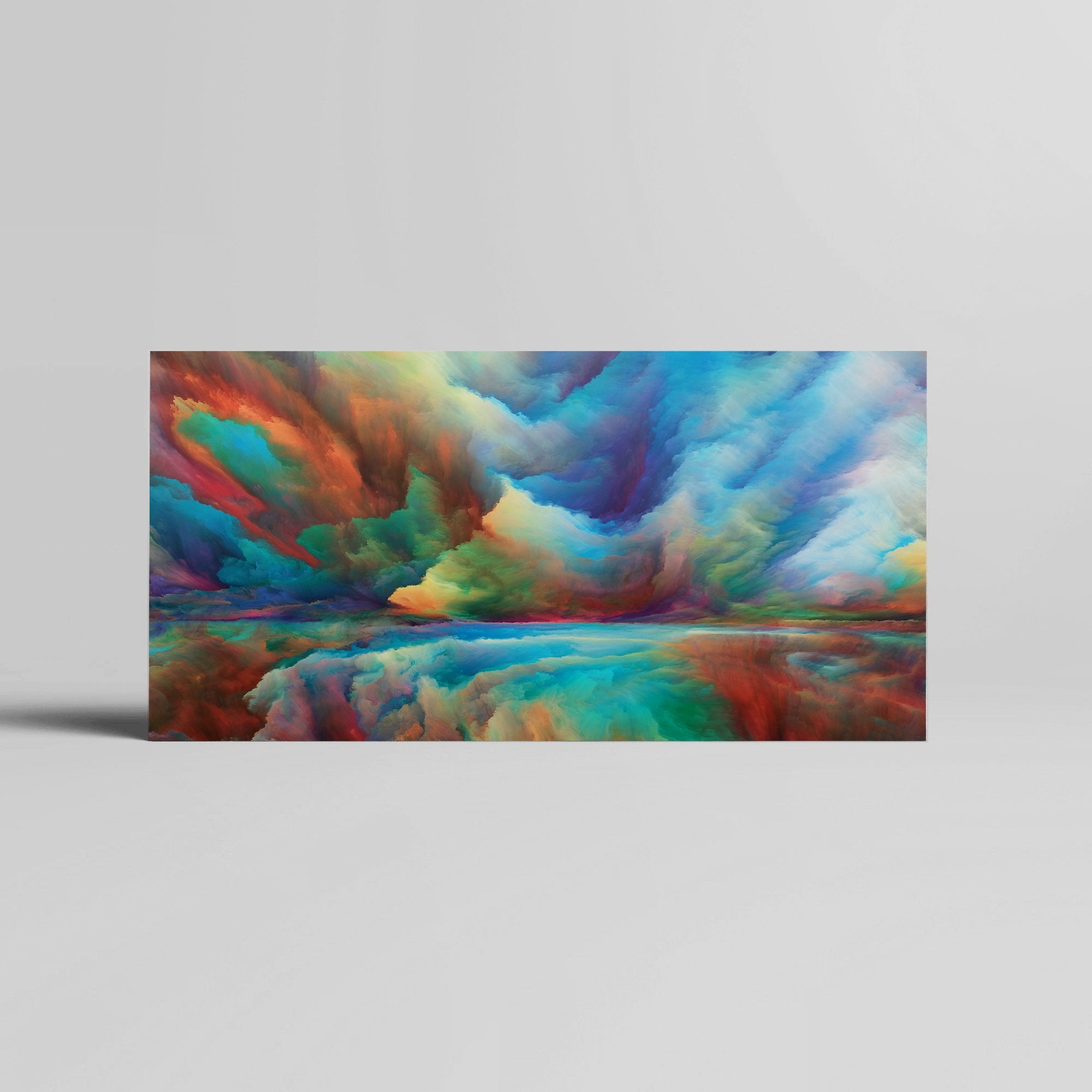 Foto obraz na płótnie - Abstrakcja, plejada barwnych chmur (kolorowy) - Gallart.pl