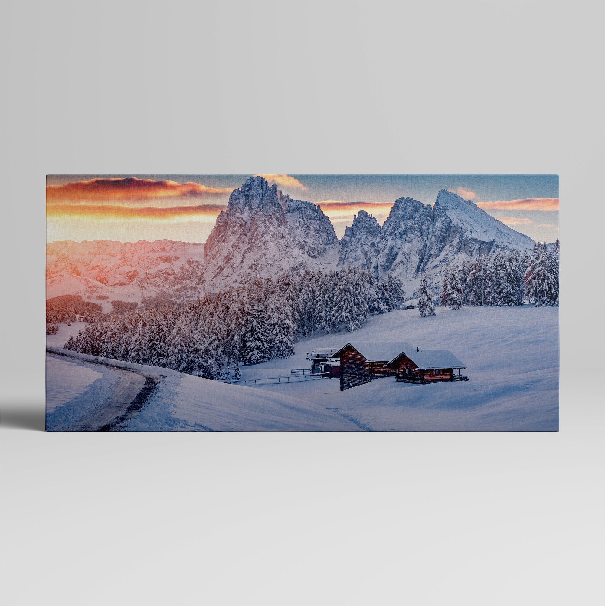 Foto obraz na płótnie - Widok, zaśnieżone góry (krajobraz) - Gallart.pl