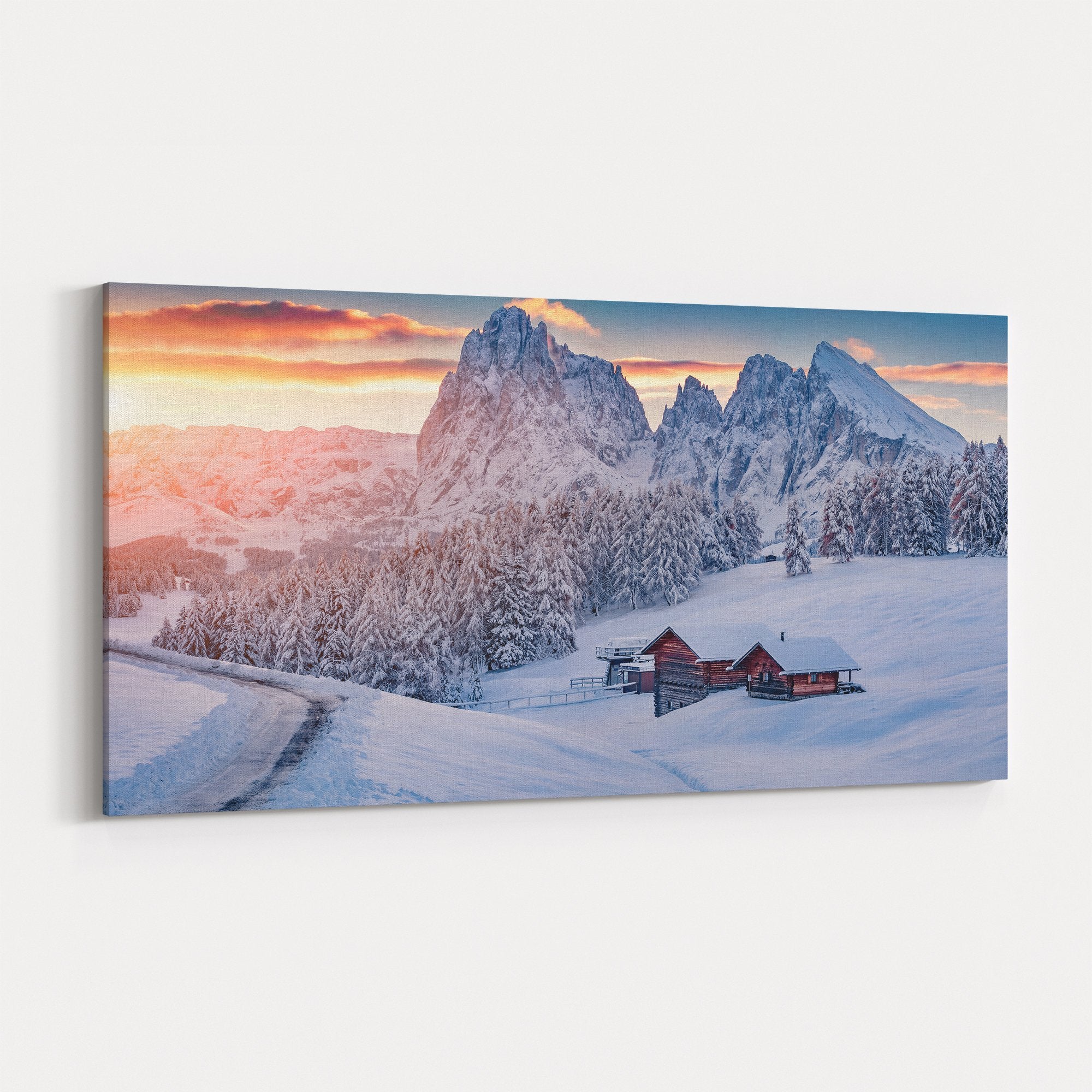 Foto obraz na płótnie - Widok, zaśnieżone góry (krajobraz) - Gallart.pl