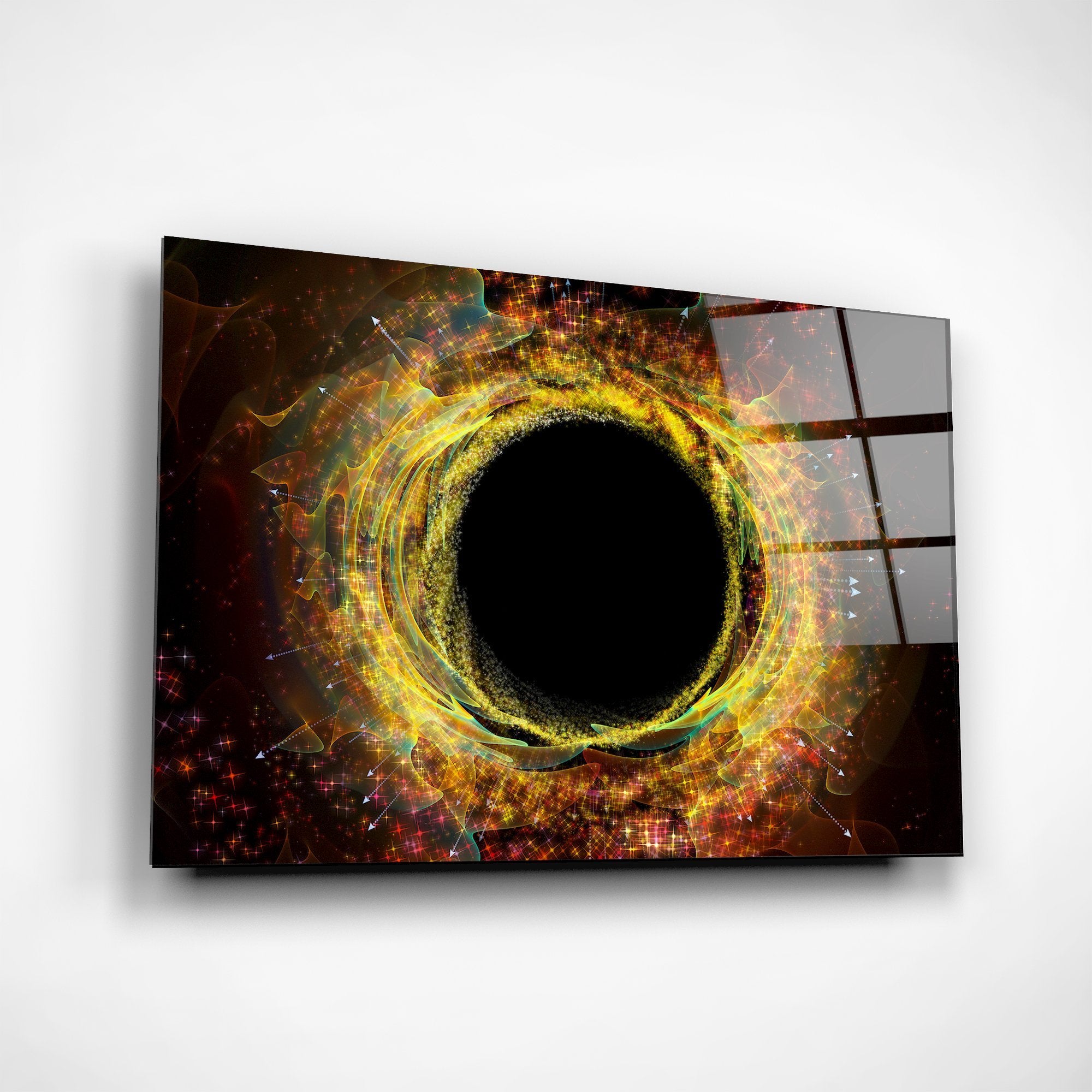 Foto obraz na szkle - Abstrakcja, czarna dziura (stonowany) - Gallart.pl