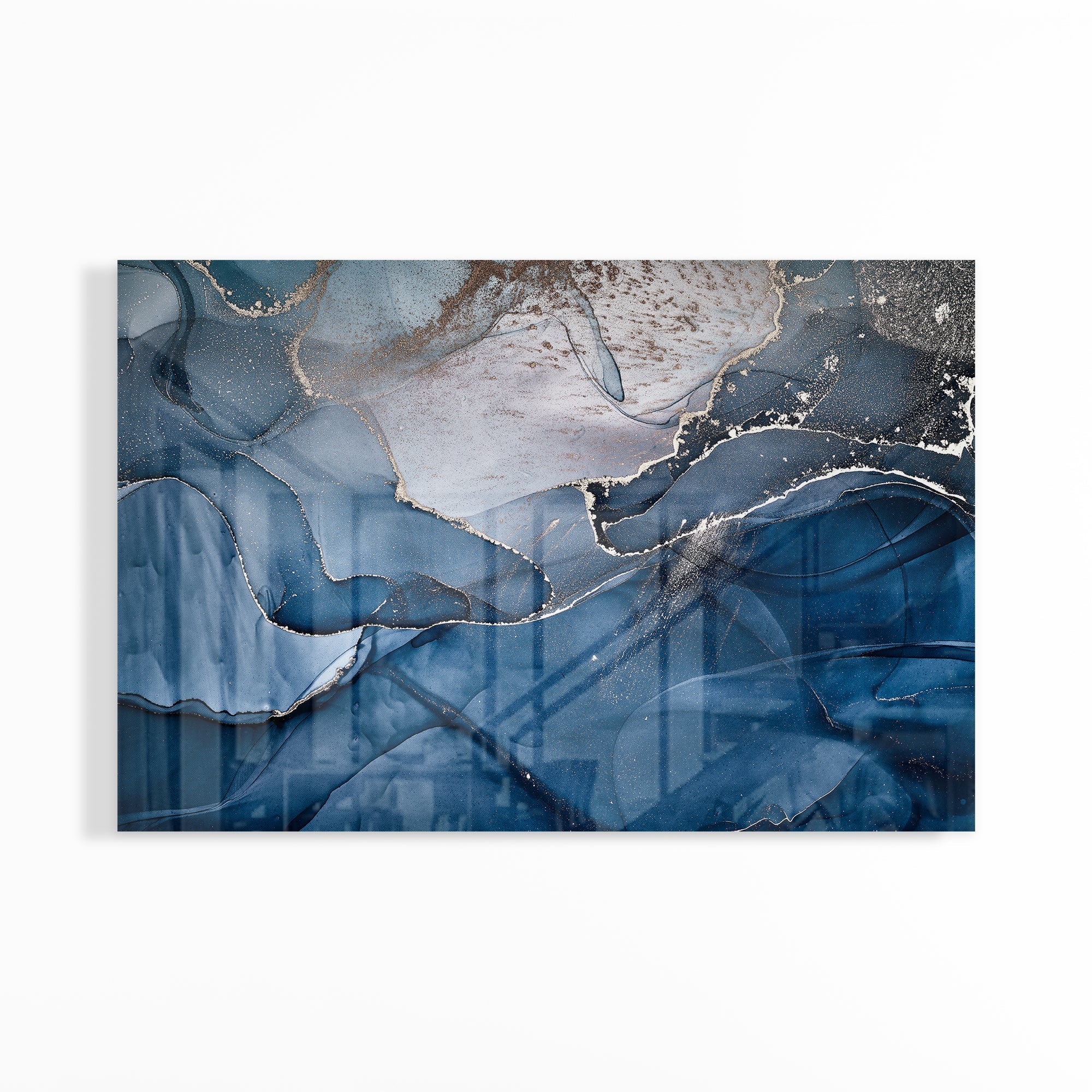 Foto obraz na szkle - Koncept, abstrakcyjny kobalt (elegancki) - Gallart.pl