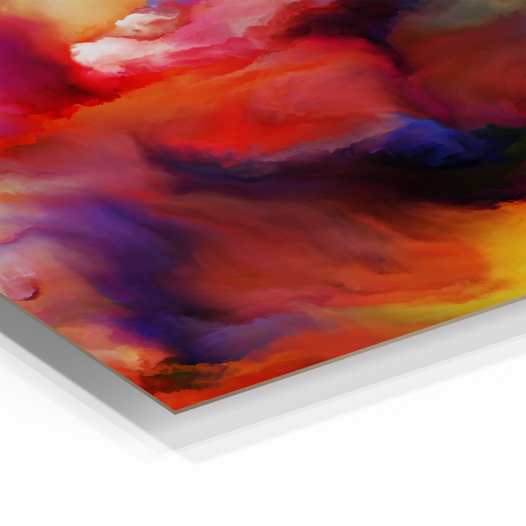 Foto obraz w ramie - Abstrakcja, kolorowe chmury (kolorowy) - Gallart.pl