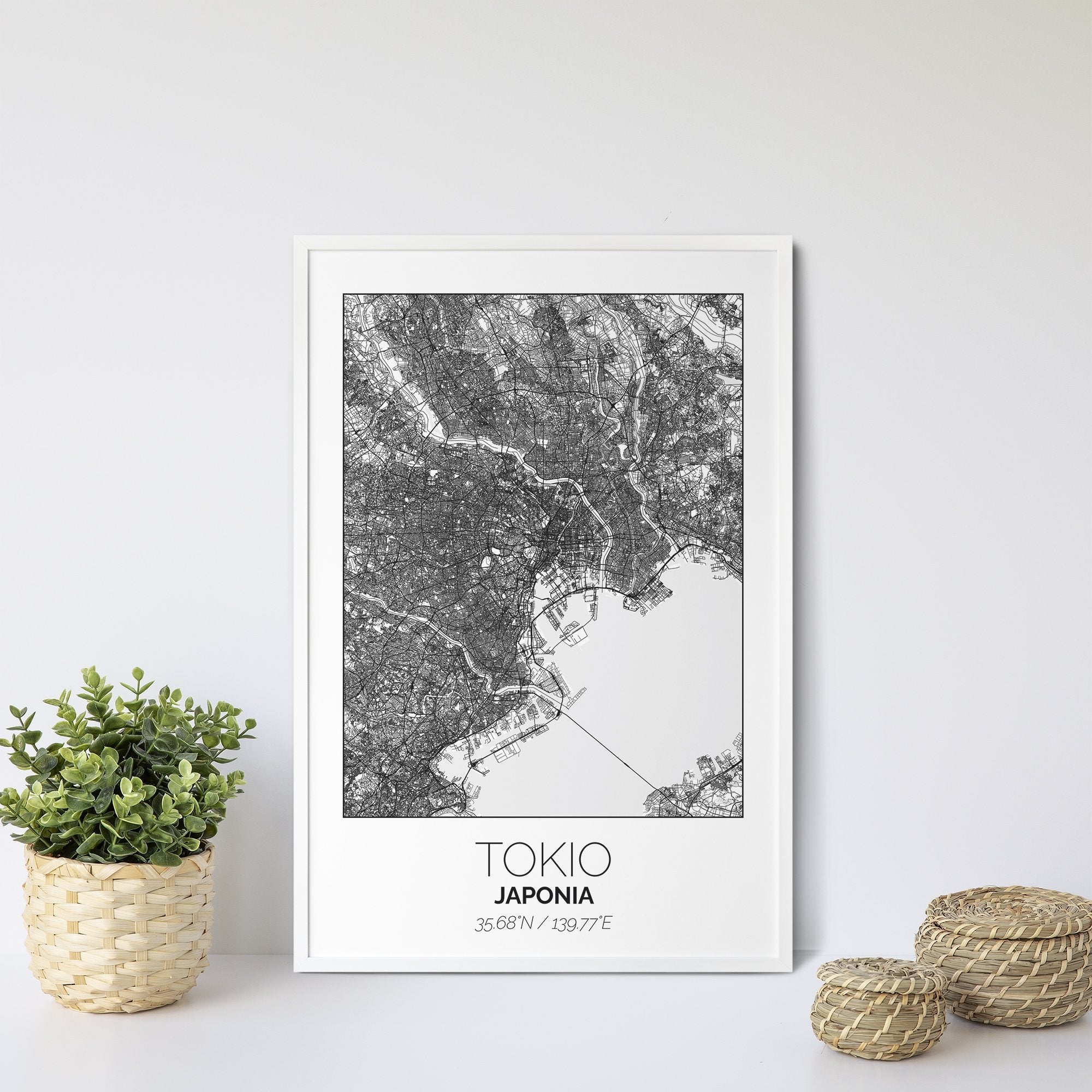 Mapa Miasta Tokio W Ramie (Biała) - Gallart.pl