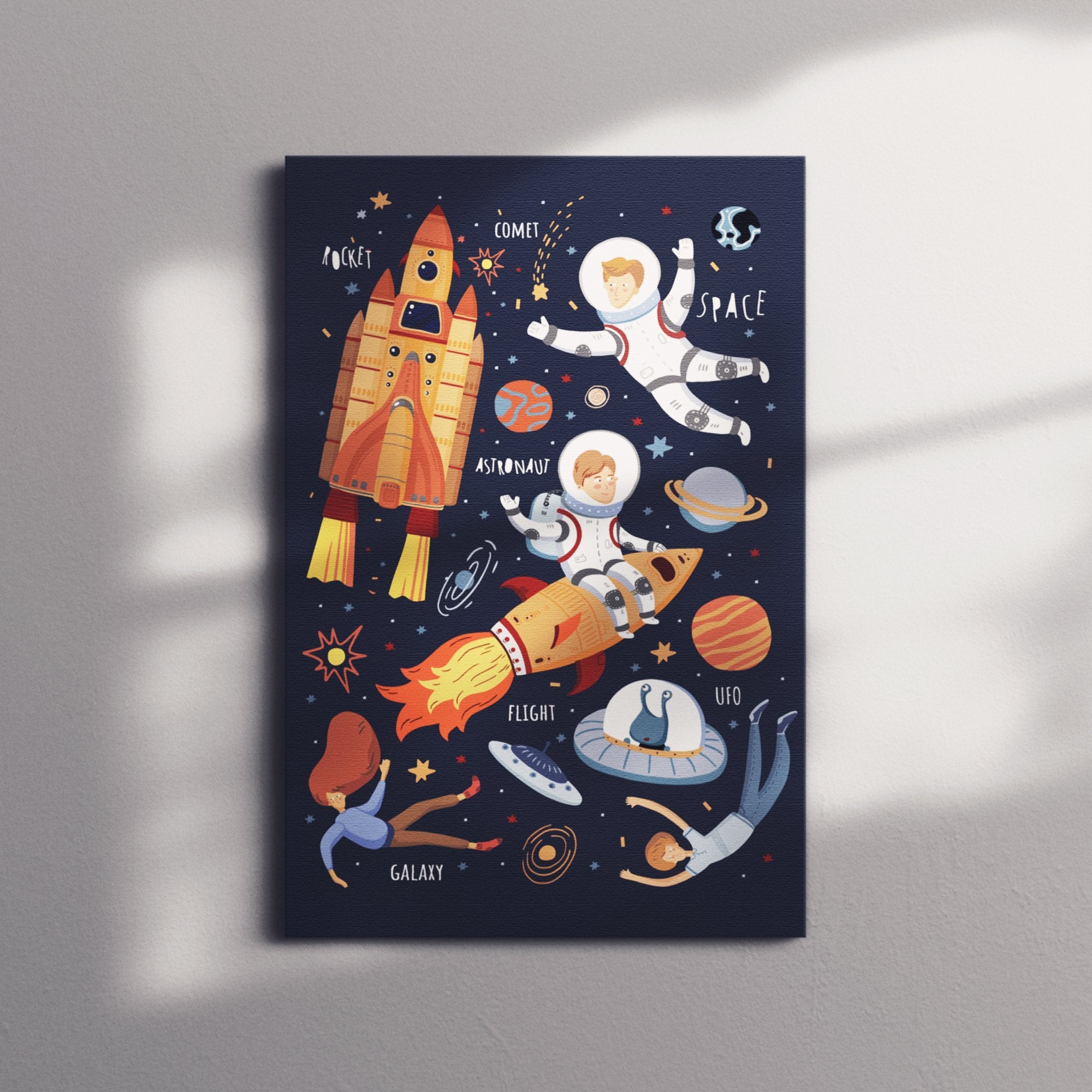 Obraz Na Płótnie Do Pokoju Dziecka - Kosmos (Mały Kosmonauta) - Gallart.pl
